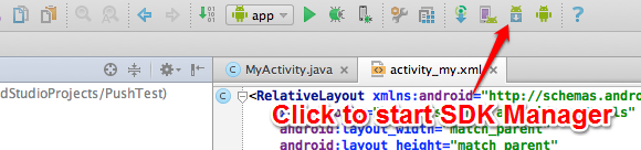 toolbar close button icon android studio